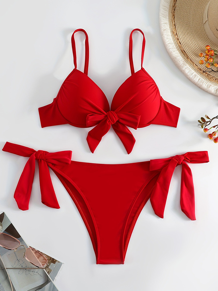 Underwire Bra Padded - Sexy Geknoopte Beugelbeha Cup Bikini Vrouwen